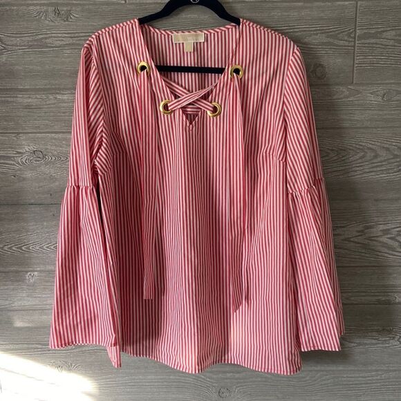 MICHAEL Michael Kors Tops - MICHAEL KORS | striped shirt size XL